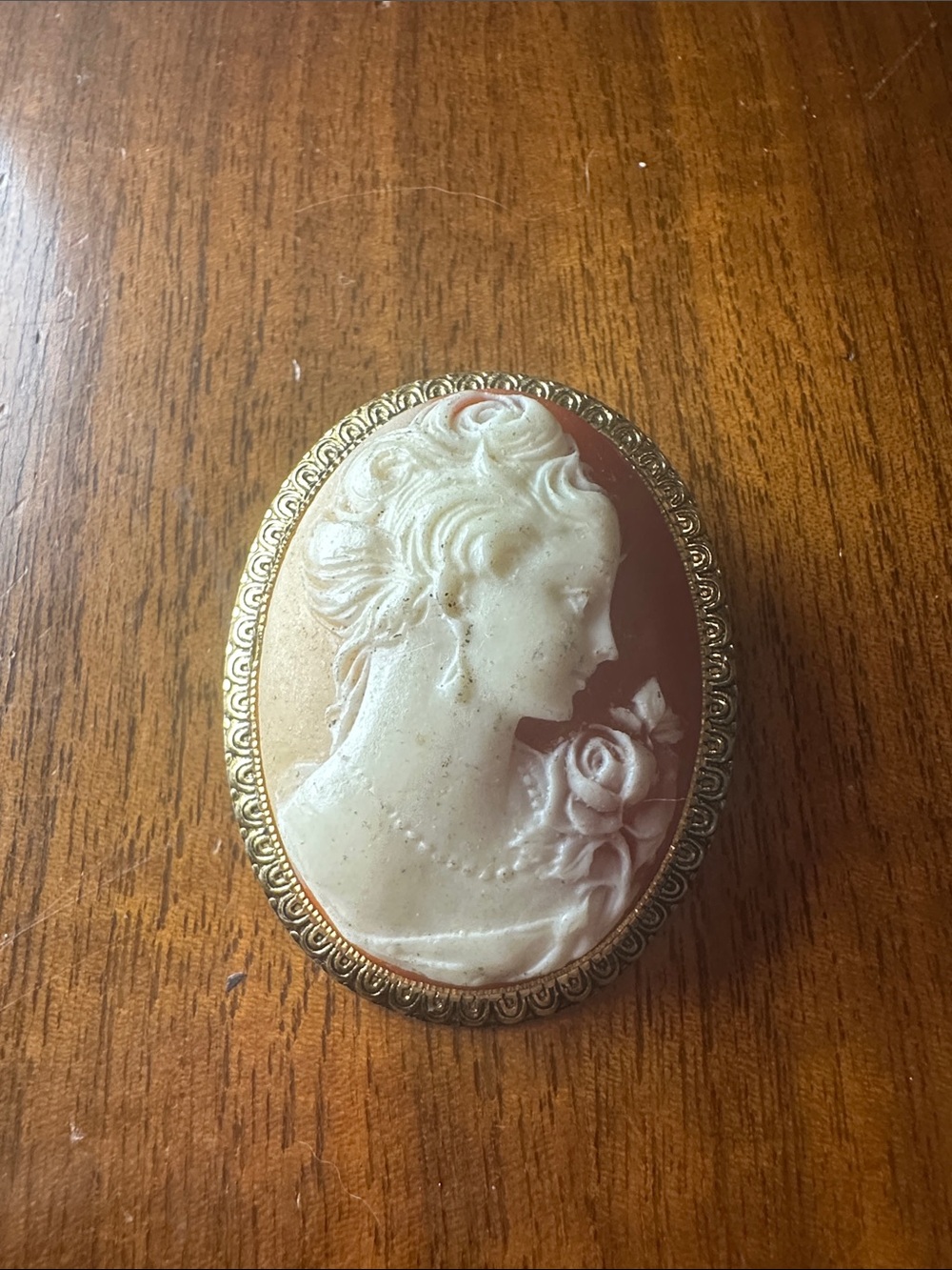 Vintage Cameo Brooch‎ Pendant